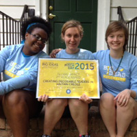 Holding their Big Ideas certificate